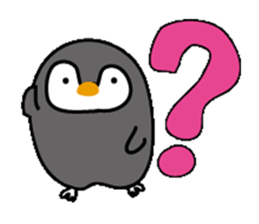 Pretty penguin and friend sticker #10460363