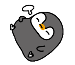 Pretty penguin and friend sticker #10460396