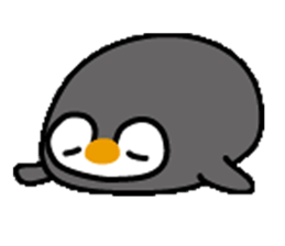 Pretty penguin and friend sticker #10460397
