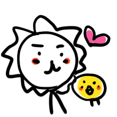 White lion and yellow chicken