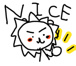 White lion and yellow chicken sticker #10461046