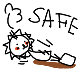 White lion and yellow chicken sticker #10461047