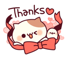 Cheerful words of the cat sticker #10461282