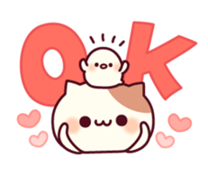 Cheerful words of the cat sticker #10461311