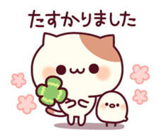 Cheerful words of the cat sticker #10461312