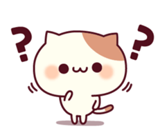 Cheerful words of the cat sticker #10461315