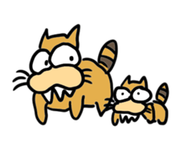 Somewhere the missing cat. sticker #10461581