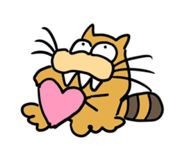 Somewhere the missing cat. sticker #10461589