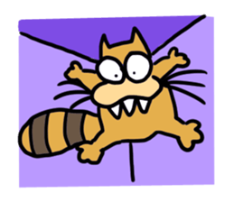 Somewhere the missing cat. sticker #10461594