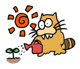 Somewhere the missing cat. sticker #10461595