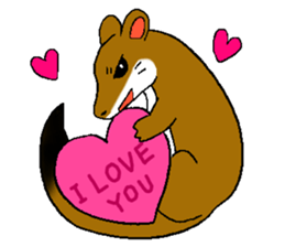 The rare animal "giant otter-shrew" sticker #10461675