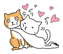 White cat "Take-shan" [Daily life ver.] sticker #10462241