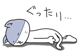 White cat "Take-shan" [Daily life ver.] sticker #10462271