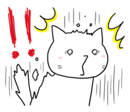 White cat "Take-shan" [Daily life ver.] sticker #10462273