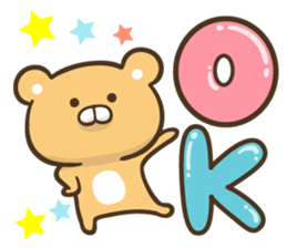 Bear cub which graduated from lovely sticker #10462530