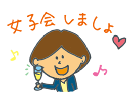 Women who work hang in there sticker #10462889