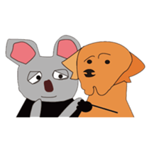 Mr.Rusta and Rus dog sticker #10463153