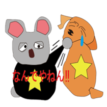 Mr.Rusta and Rus dog sticker #10463154