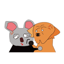 Mr.Rusta and Rus dog sticker #10463157