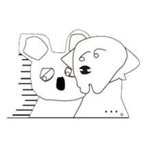 Mr.Rusta and Rus dog sticker #10463158