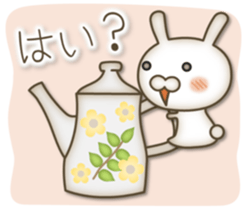 Antique rabbit sticker #10463242