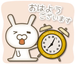 Antique rabbit sticker #10463248