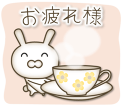 Antique rabbit sticker #10463259