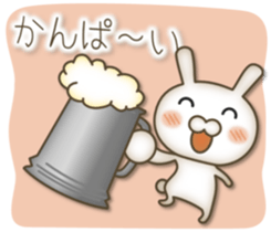 Antique rabbit sticker #10463264