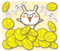 Antique rabbit sticker #10463266