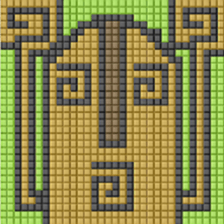 8-bit pixel Haniwa sticker #10463304