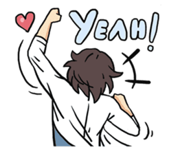 AsB - 109 The Comic Girl & The R Guy sticker #10464403