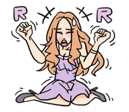 AsB - 109 The Comic Girl & The R Guy sticker #10464404