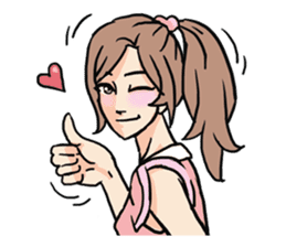 AsB - 109 The Comic Girl & The R Guy sticker #10464412