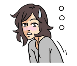 AsB - 109 The Comic Girl & The R Guy sticker #10464415