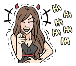 AsB - 109 The Comic Girl & The R Guy sticker #10464418