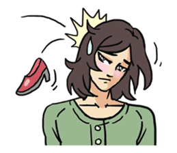 AsB - 109 The Comic Girl & The R Guy sticker #10464421