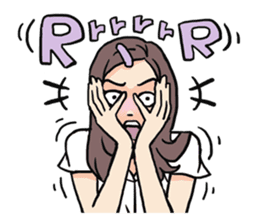 AsB - 109 The Comic Girl & The R Guy sticker #10464424