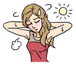 AsB - 109 The Comic Girl & The R Guy sticker #10464426