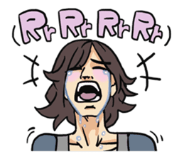 AsB - 109 The Comic Girl & The R Guy sticker #10464429