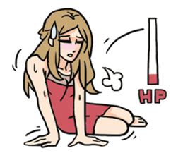 AsB - 109 The Comic Girl & The R Guy sticker #10464430