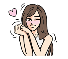 AsB - 109 The Comic Girl & The R Guy sticker #10464434