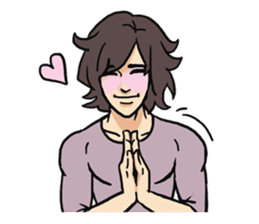 AsB - 109 The Comic Girl & The R Guy sticker #10464435