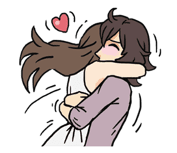 AsB - 109 The Comic Girl & The R Guy sticker #10464438