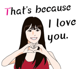 Asian beauty 2 sticker #10464536