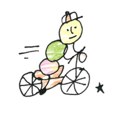 dumpling caterpillar 2 sticker #10464571