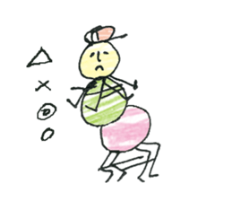 dumpling caterpillar 2 sticker #10464576