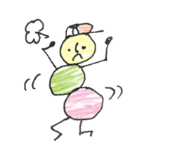 dumpling caterpillar 2 sticker #10464579