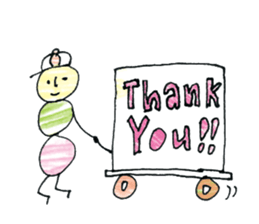 dumpling caterpillar 2 sticker #10464596