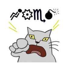 The Cat bad at speaking smoothly sticker #10464682