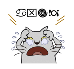 The Cat bad at speaking smoothly sticker #10464683